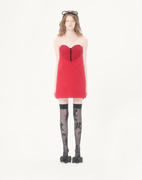 Valentino - Embroidered Crepe Couture Short Dress - Paris - Woman - Dresses