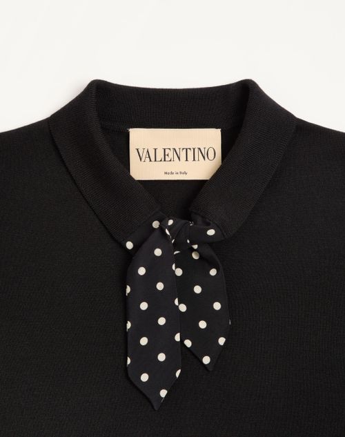 Valentino - Knit Top - Black - Woman - Knitwear