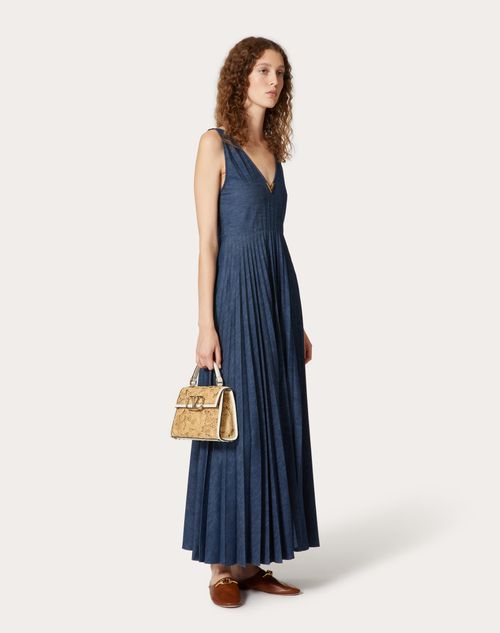 Valentino Garavani - Small Vsling Handbag In Lace-effect Raffia - Natural/ivory - Woman - Top Handle Bags