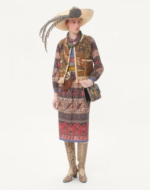 Valentino - Canapone Vest With Voyage Imaginaire Paisley Print - Multicolor - Woman - Jackets And Blazers