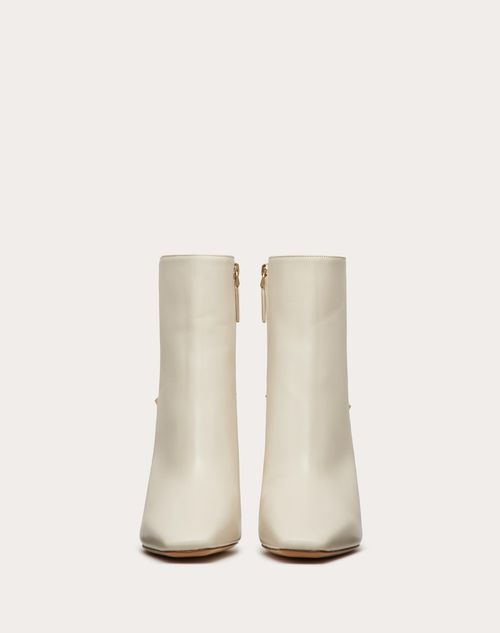 Valentino Garavani - Rockstud Nappa Ankle Boot 90mm - Light Ivory - Woman - Boots