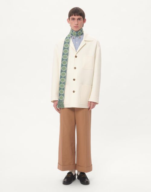 Valentino - Double Wool Safari Jacket - Ivory - Man - Outerwear