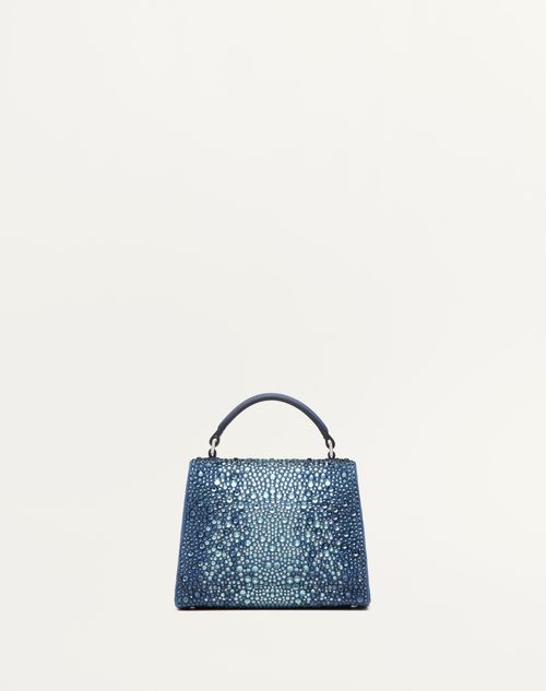 ハンドバッグ Valentino Garavani Handbag Mini Vsling Denim Handbag With Rhinestones for Woman in