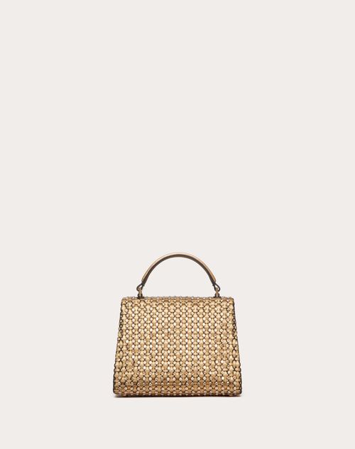 Valentino Garavani Embellished Vsling Top-Handle Bag - Gold - One Size