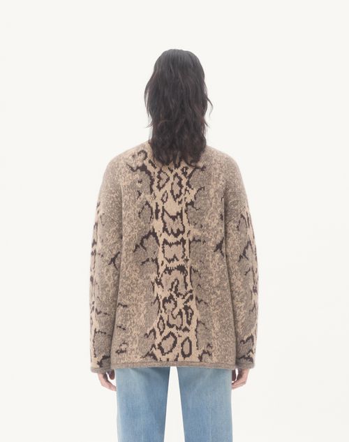 Valentino - Cashmere Animal Print Cardigan - Animal Print - Woman - Jackets And Blazers