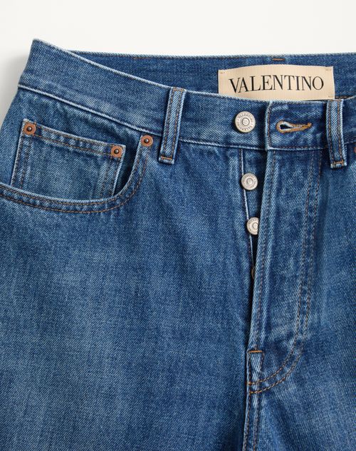 Valentino - Valentino Denim Trousers - Blue - Man - Denim