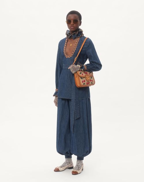 Valentino - Pantalones De Denim Chambray - Denim - Mujer - Novedades