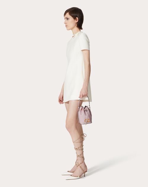 Mini Vlogo Signature Bucket Bag In Nappa Leather for Woman in