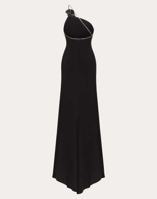 Valentino - Robe De Soirée Brodée En Cady Couture - Noir - Femme - Robes