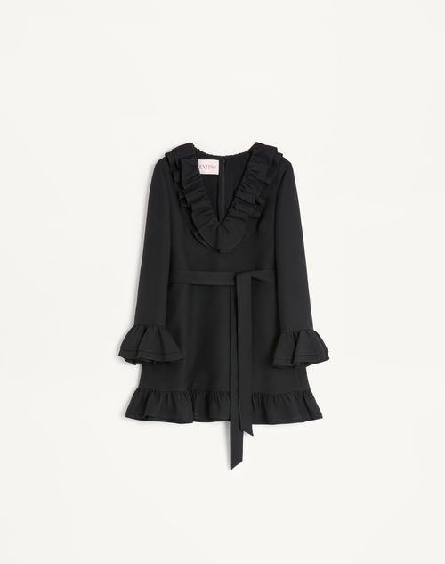 Valentino - Crepe Couture Short Dress - Black - Woman - Woman Ready To Wear Sale