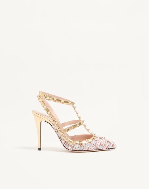 Valentino Garavani - Rockstud Tweed Pumps 100mm - Multicolour - Woman - Woman Private Promotions