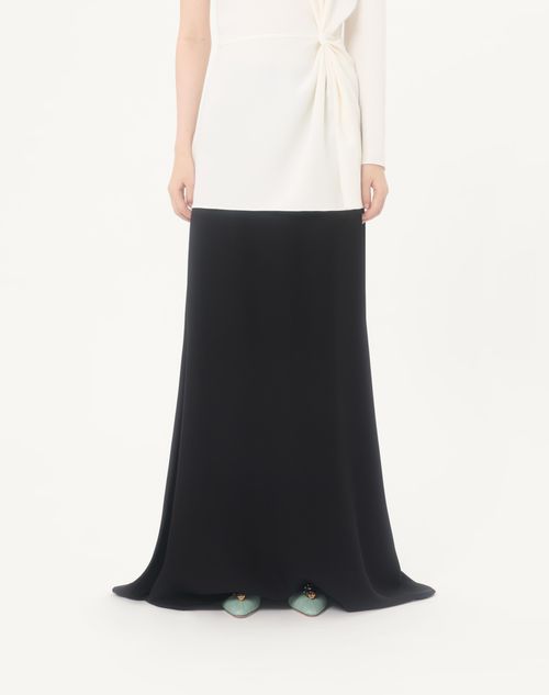 Valentino - Cady Couture Long Skirt - Black - Woman - Partywear