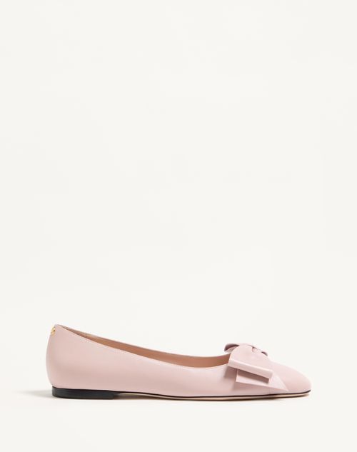 Valentino Garavani - Bowow Kidskin Ballerina - Water Rose - Woman - Shoes
