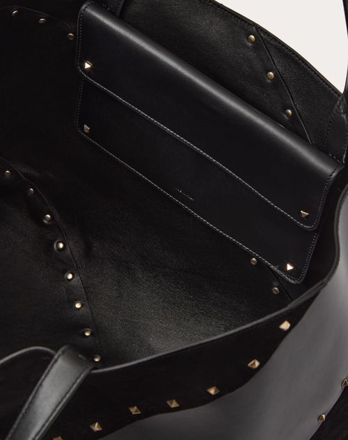 Suede valentino rockstud top