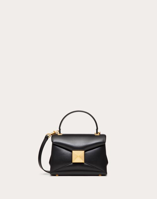 Mini One Stud Handbag Nappa for Woman in Black | Valentino