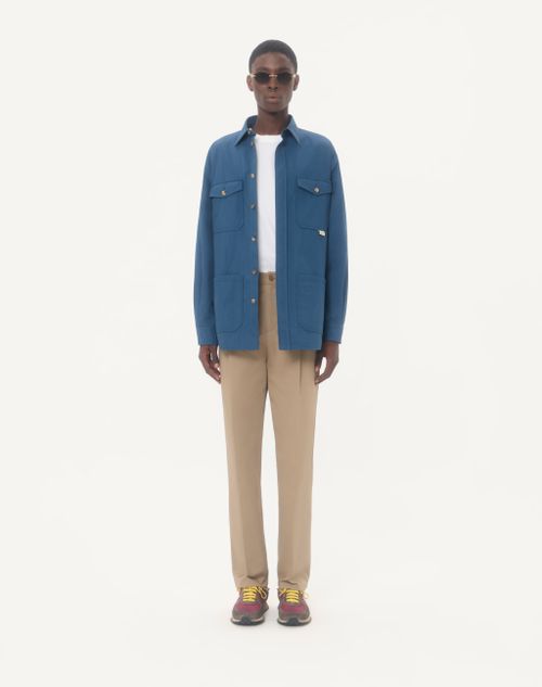 Valentino - Valentino Cotton Jersey T-shirt With Vlogo Signature Label - White - Man - T-shirts And Sweatshirts
