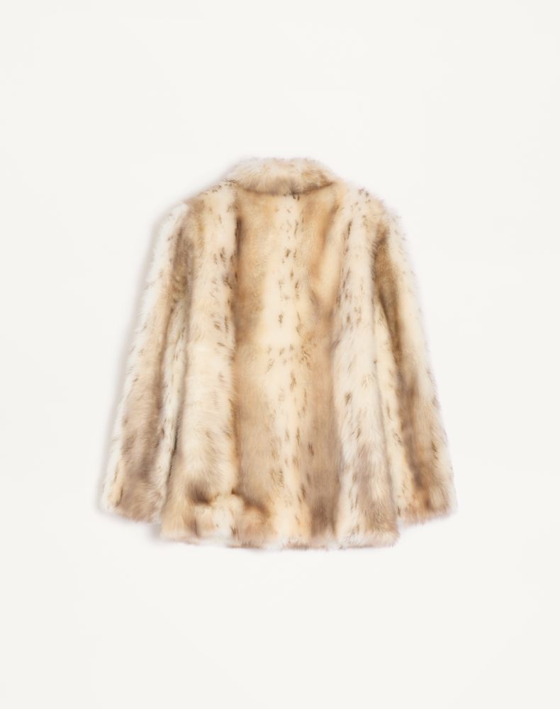 Valentino Shearling Coat Woman Ivory 44