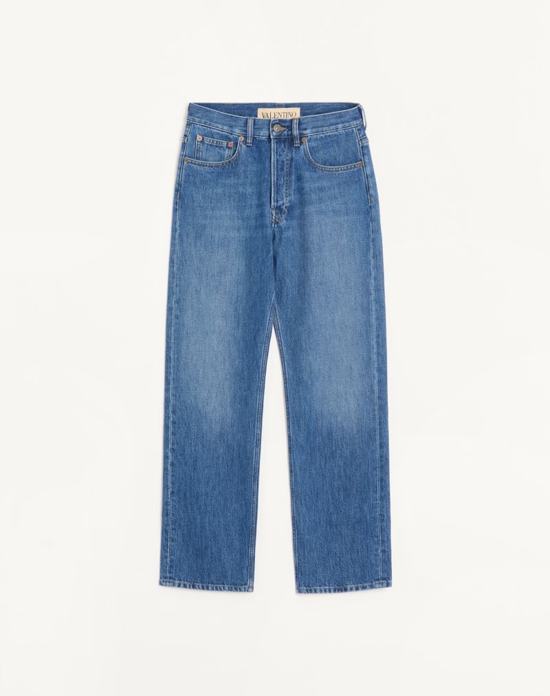 Pantalon Denim Bleu — Valentino