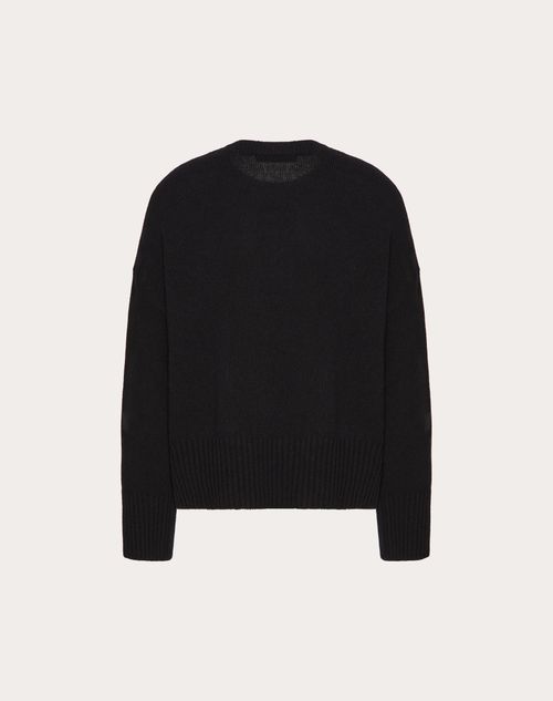 Valentino - Embroidered Wool Sweater - Black - Woman - Knitwear