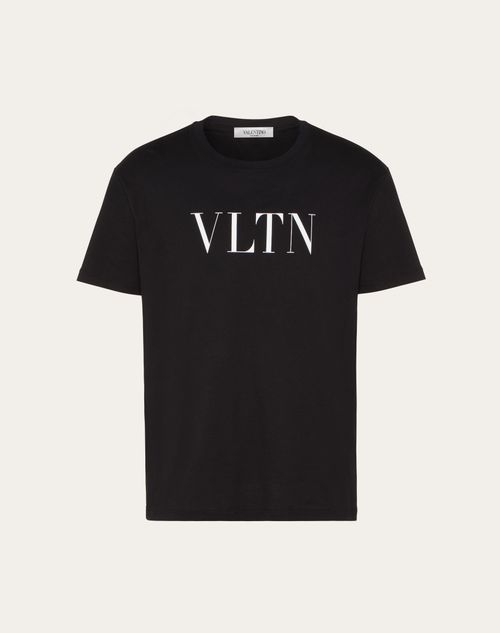 Valentino - Vltn Tシャツ - ブラック/ホワイト - メンズ - Tシャツ/スウェット