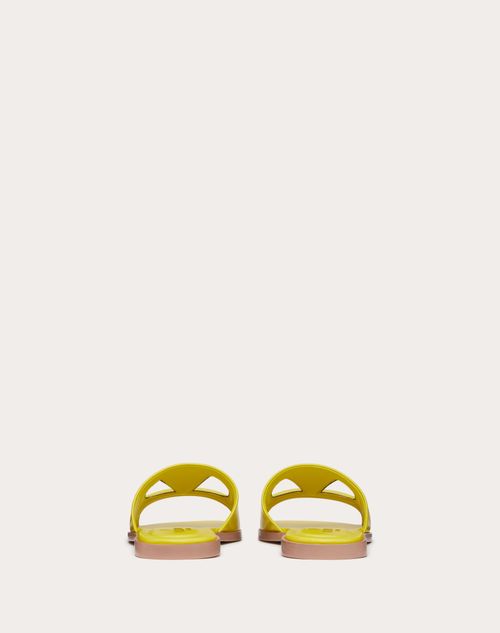 Vlogo flat best sale calfskin slide sandal