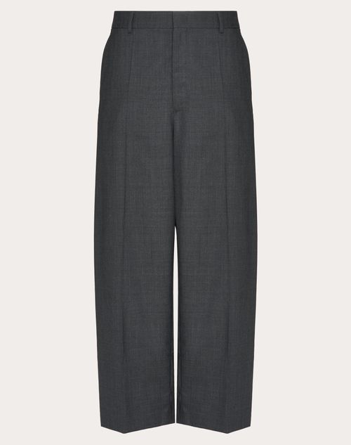 Valentino - Wool Trousers - Grey - Man - Apparel