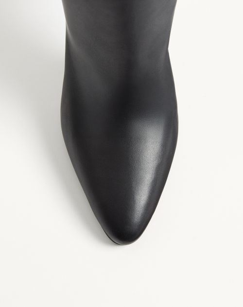 Valentino Garavani - Deboot Over-the-knee Calfskin Boot 105mm - Black - Woman - Shoes