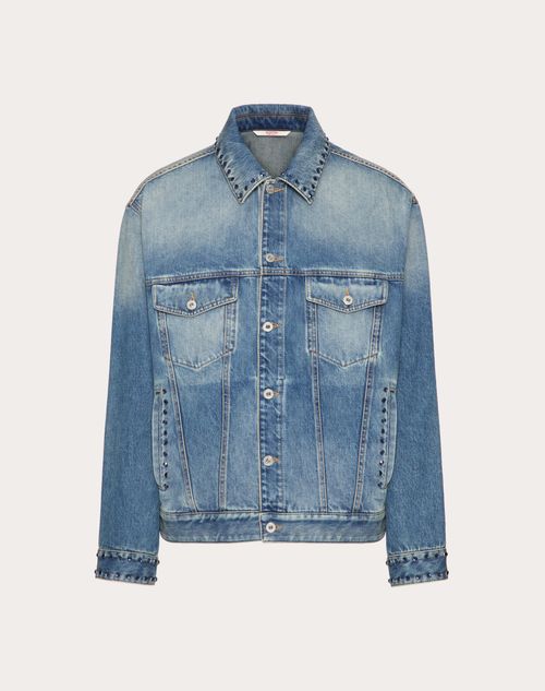 Valentino - Jeansjacke Mit Cabochons - Denim - Mann - Denim