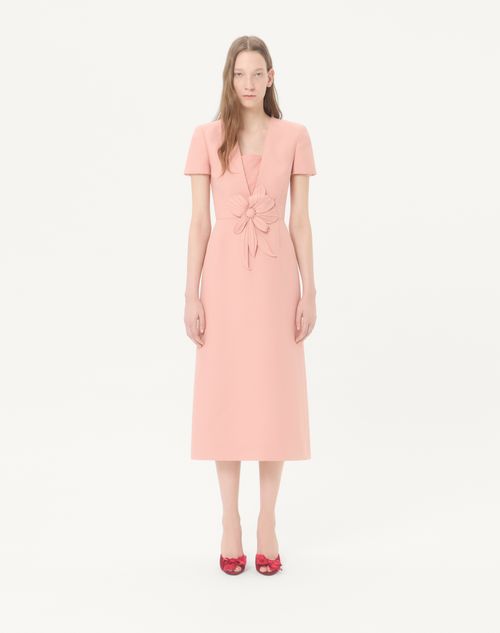Valentino - Embroidered Crepe Couture Dress - Pink - Woman - Dresses