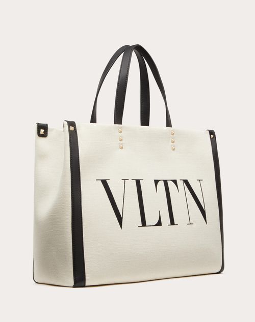 SMALL VLTN PRINT CANVAS TOTE BAG SMALL VLTN PRINT CANVAS TOTE BAG