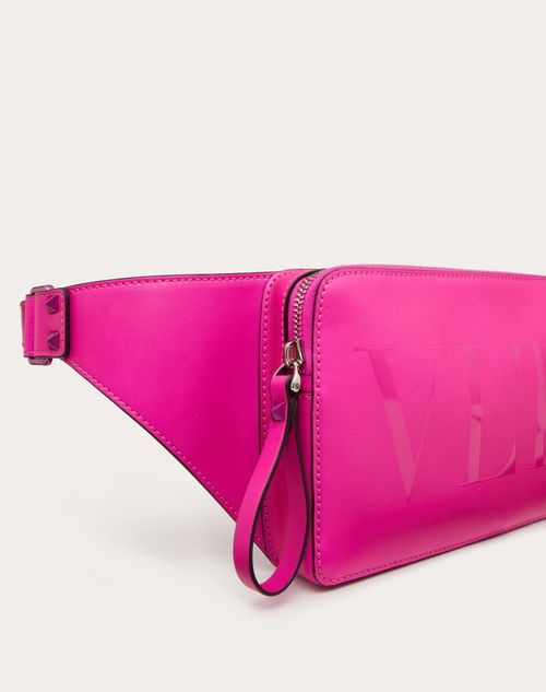 Valentino Vltn Logo Leather Crossbody Bag UWT - Pink PP