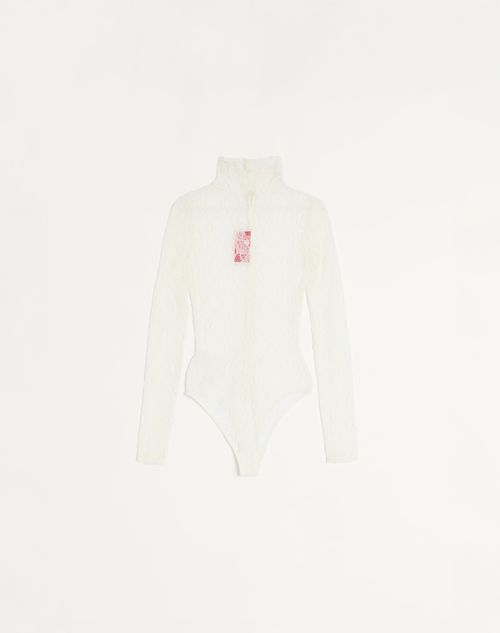 Valentino - Rebrodé Lace Body - Ivory - Woman - Shirts And Tops