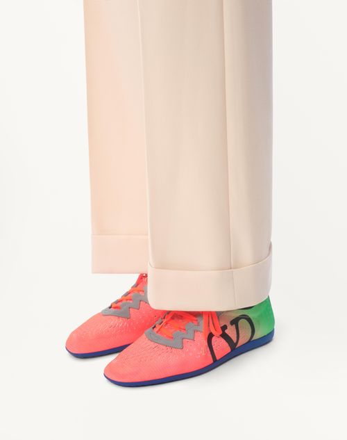 Valentino Garavani - Chromathon Sneaker In Technical Fabric - Multicolor - Man - New Arrivals