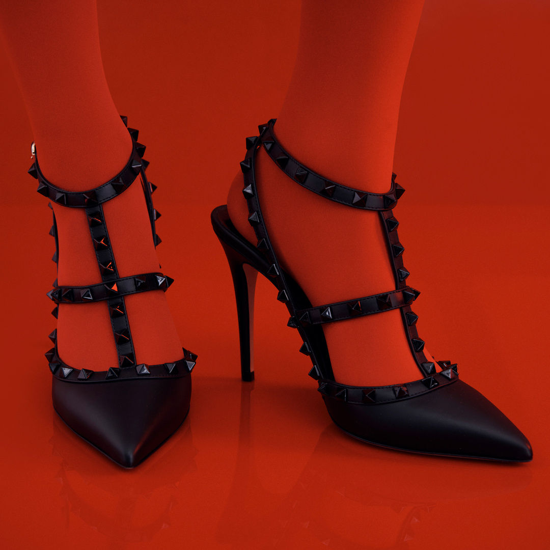 used valentino rockstud shoes