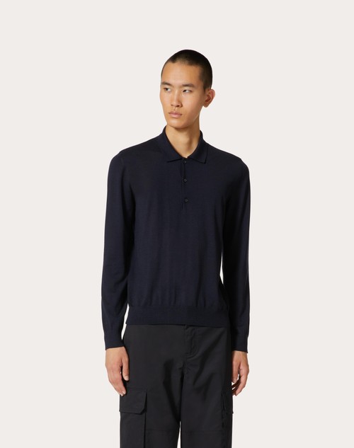 Valentino long-sleeved silk shirt - Black