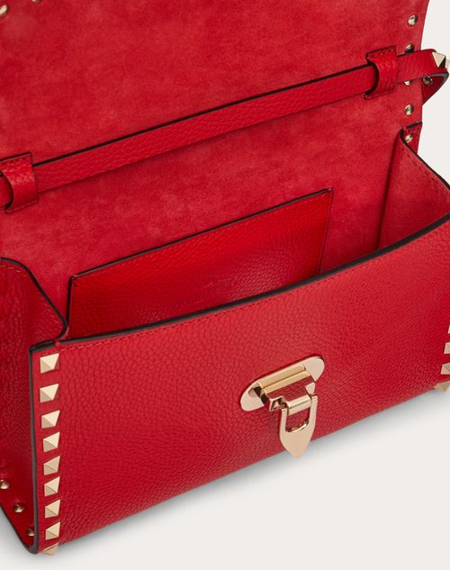 Valentino Rockstud red studded messenger bag