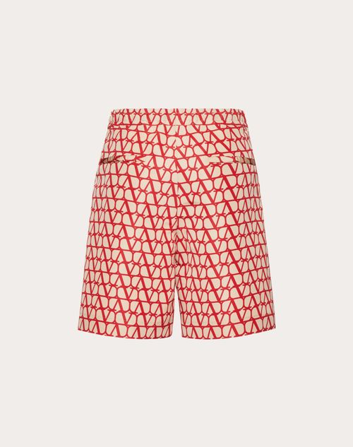 Red Printed Shorts
