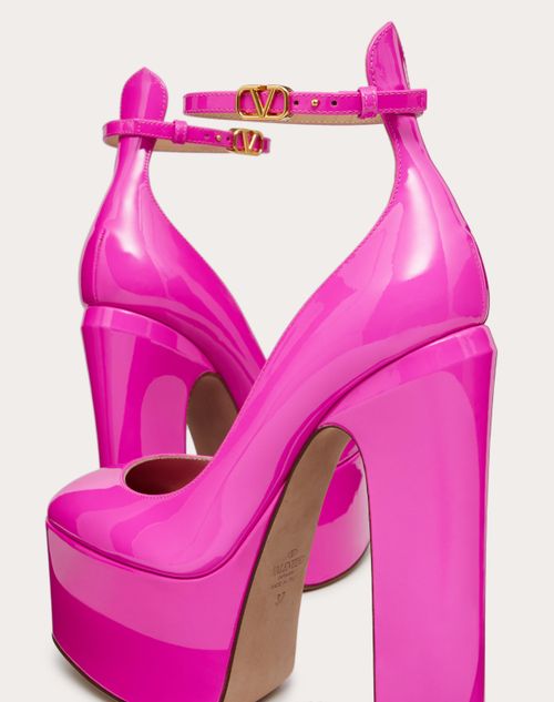 Valentino Garavani - Valentino Garavani Tan-go Platform Pump In Patent Leather 155 Mm - Pink Pp - Woman - Woman View All