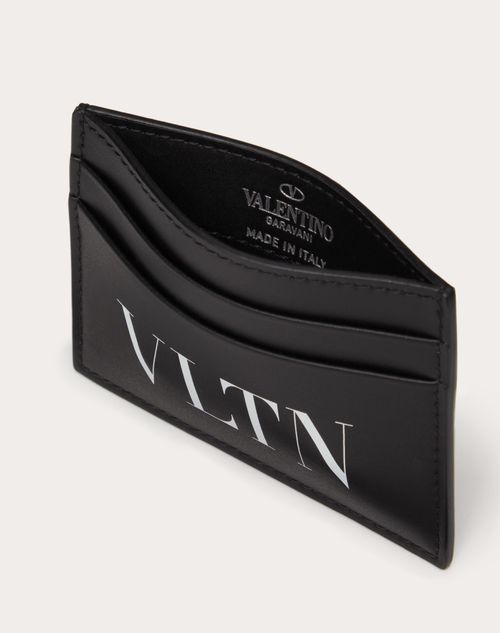 Vltn Cardholder for Man in Black/white | Valentino US
