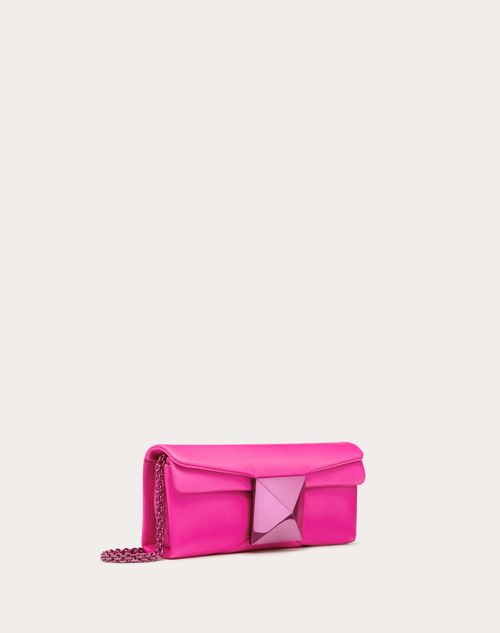 Valentino Garavani - One Stud Nappa Clutch - Pink Pp - Woman - Gifts For Her