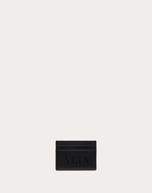 Valentino Garavani - Vltn Cardholder - Black/black - Man - Wallets And Small Leather Goods