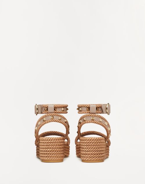 ロックスタッズ カーフスキン フラットフォーム サンダル 45mm ロックスタッズ カーフスキン フラットフォーム サンダル 45mm