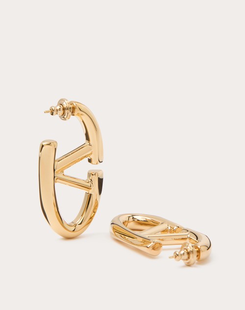 Valentino Garavani Rockstud hoop earrings - Gold