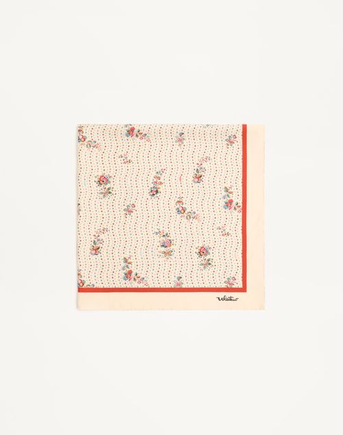 Valentino Garavani - Papier Floreal Silk Scarf - Butter - Woman - Soft Accessories
