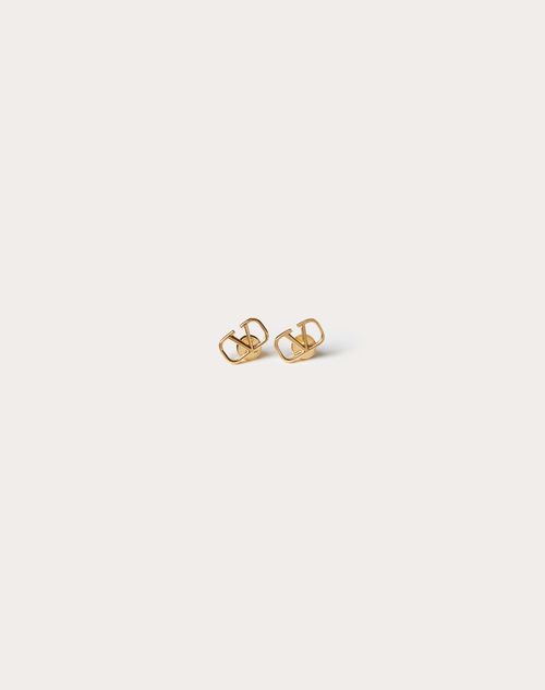 Valentino Garavani - Vlogo Signature Metal Earrings - Gold - Woman - Accessories