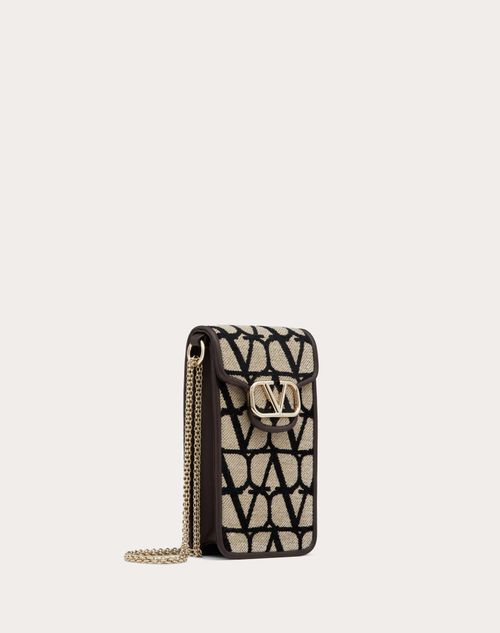 LOCÒ TOILE ICONOGRAPHE PHONE CASE WITH CHAIN