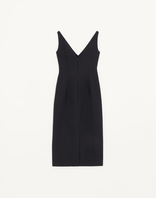 Valentino - Crepe Couture Midi Dress - Black - Woman - Dresses