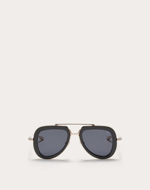 Valentino - Aviator Acetate Frame V-lstory - Black - Unisex - Eyewear