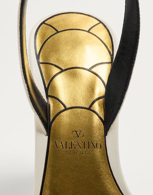 Valentino Garavani - Ladycrush Sandal In Kidskin 85mm - Ivory - Woman - Sandals