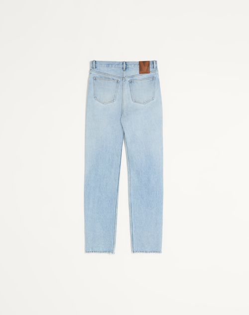 Valentino - Denim Trousers - Denim - Woman - Denim